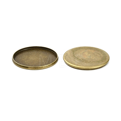 Iron Plain Edge Bezel Cups MAK-Q011-25AB-25mm-1