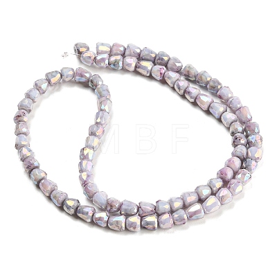 Electroplate Glass Beads Strand GLAA-G088-03-01A-1