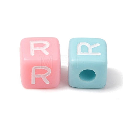 Opaque Acrylic European Beads AC-CBA7A73-01R-1