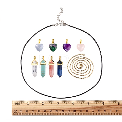 DIY Gemstone Necklace Making Kit DIY-FS0003-58-1