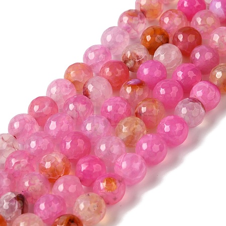 Dyed & Heated Natural Dragon Veins Agate Beads Strands G-P539-A01-02-1