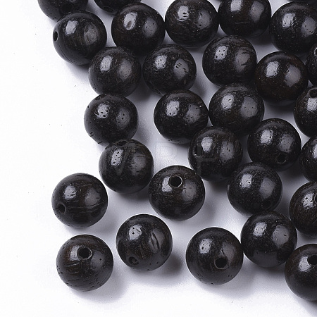 Natural Wood Beads WOOD-S666-8mm-02-1