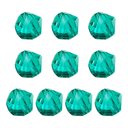 10Pcs Glass Imitation Austrian Crystal Beads GLAA-TADJ0001-11C-1
