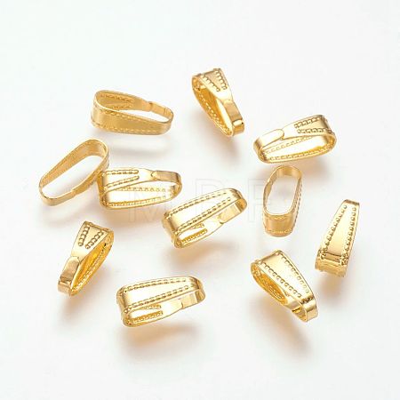 Brass Snap on Bails KK-H338-G-LF-1