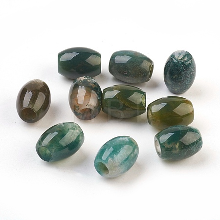Natural Indian Agate European Beads X-G-F580-A02-1