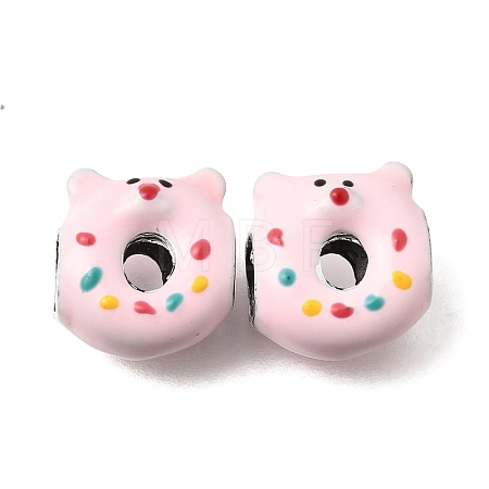 Alloy Enamel European Beads MPDL-F020-11B-P02-1