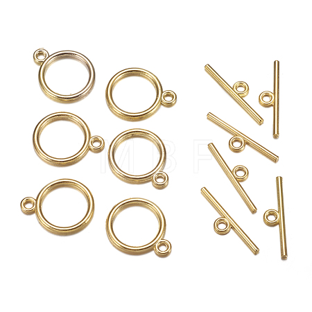 Tibetan Style Toggle Clasps TIBE-A12208-G-NR-1