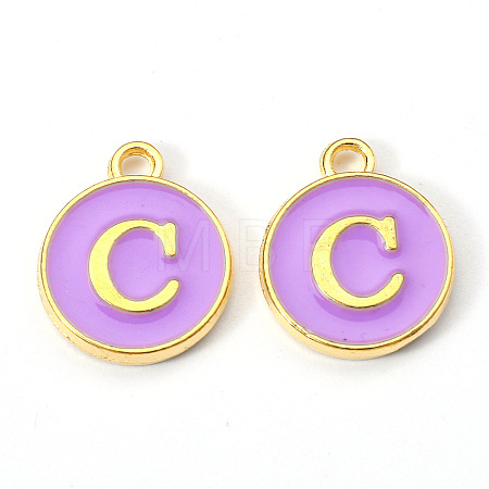 Golden Plated Alloy Enamel Charms LS-ENAM-S118-10C-1