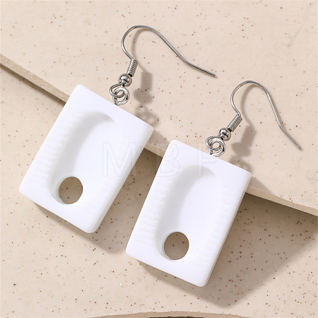 Funny Bathroom Theme Resin Dangle Earrings WG8936B-04-1