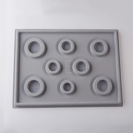 8 Sizes Plastic Rectangle Bracelet Design Board TOOL-D052-01-1