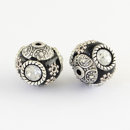 Handmade Indonesia Round Beads IPDL-R400-09-1
