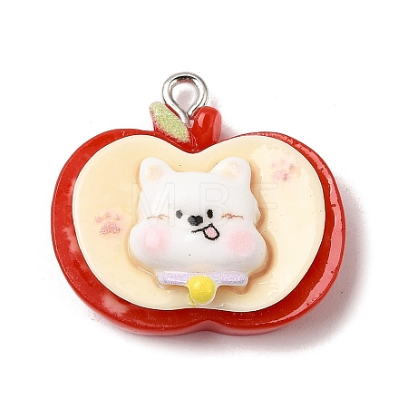 Opaque Resin Imitation Food Pendants RE-CBAAB56-08-1