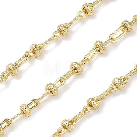 Brass Wavy Rectangle Link Chains CHC-H116-03G-1