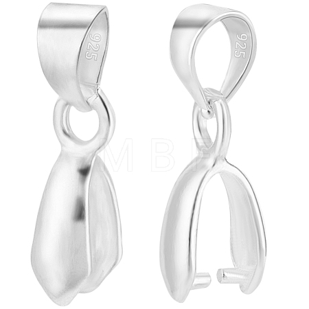 6Pcs 925 Sterling Silver Pendants STER-BBC0006-36B-1