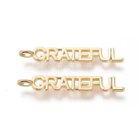 Brass Pendants KK-L188-21G-1