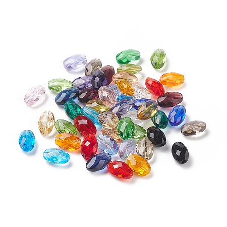 Imitation Austrian Crystal Beads SWAR-F063-9x6mm-M-1