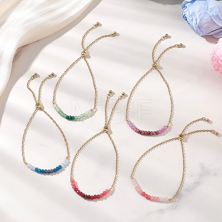 Adjustable 304 Stainless Steel Cable Chain Slider Bracelets BJEW-JB13089-1