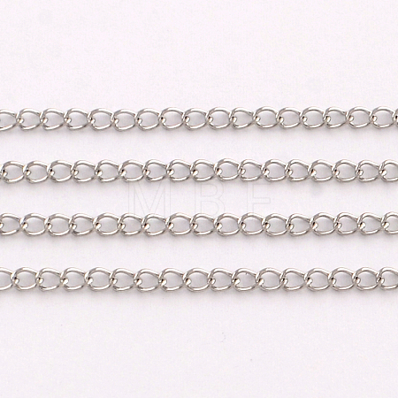 Tarnish Resistant 304 Stainless Steel Curb Chains CHS-Q001-11A-1
