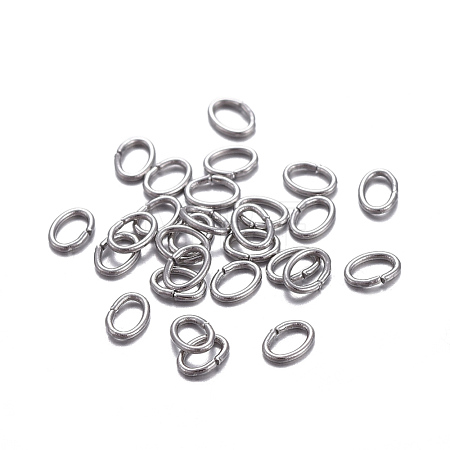 Tarnish Resistant 304 Stainless Steel Open Jump Rings STAS-F221-40P-I-1
