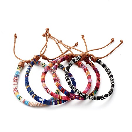 Ethnic Cord Anklet for Girl Women X-AJEW-AN00449-1