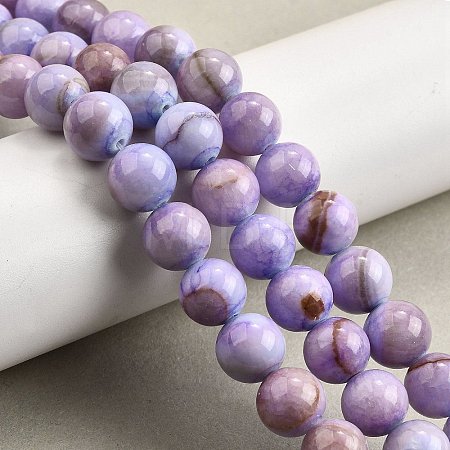 Natural Striped Stone Beads Strands G-D315-A01-02-6mm-1
