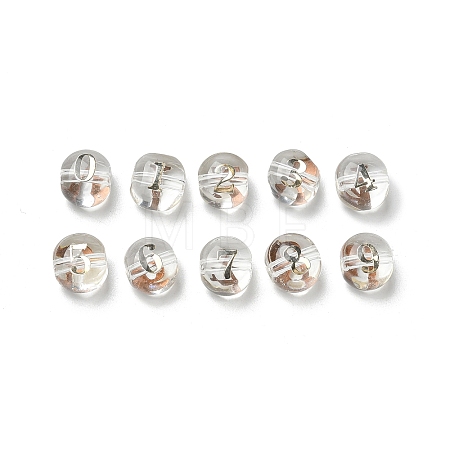10Pcs Transparency Glass Beads GLAA-Q001-01A-1