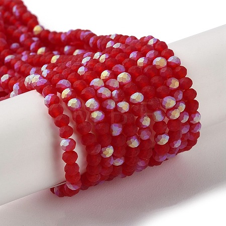 Imitation Jade Glass Beads Strands EGLA-A034-T2mm-MB07-1