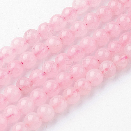 Natural Rose Quartz Bead Strands G-G735-59-4mm-1
