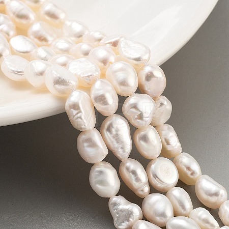 Natural Cultured Freshwater Pearl Beads Strands PEAR-P062-28I-1
