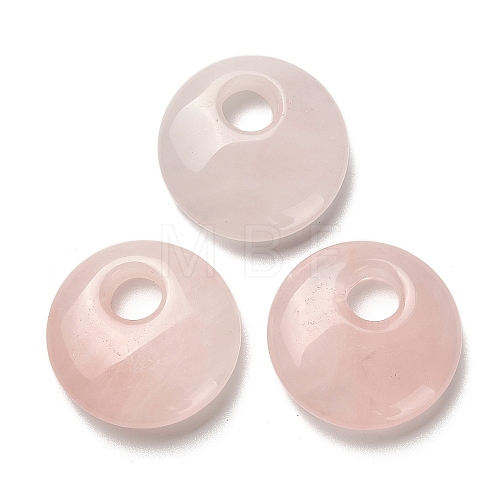 Natural Rose Quartz Pendants G-H073-05C-1