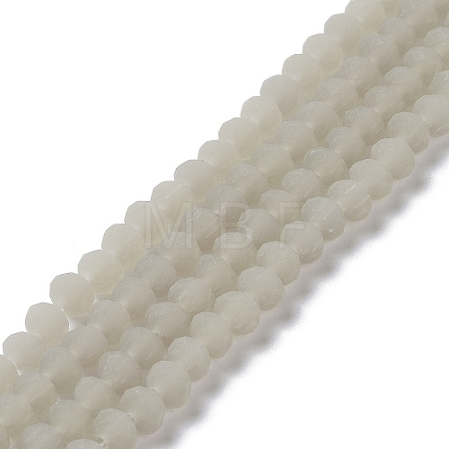 Imitation Jade Solid Color Glass Beads Strands EGLA-A034-J4mm-MD10-1