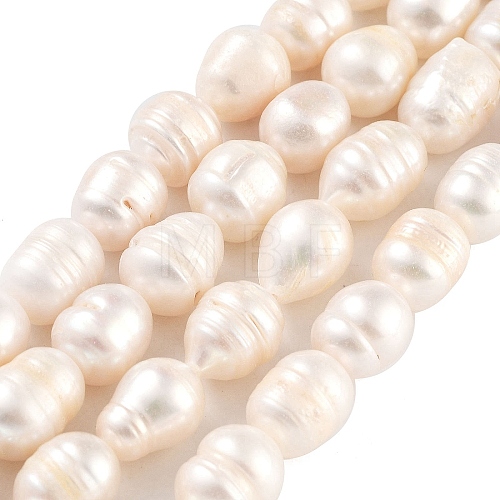 Natural Cultured Freshwater Pearl Beads Strands PEAR-P062-12B-1