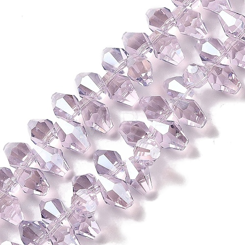 Pearl Luster Plated Electroplate Beads Strands EGLA-H104-07A-PL03-1