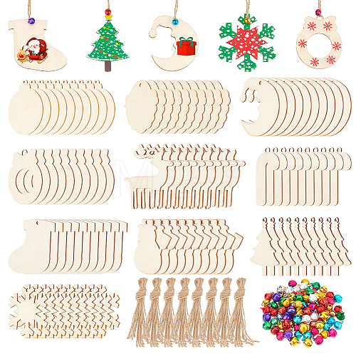 DIY Christmas Themed Pendant Decoration Making Kit DIY-WH0430-094-1