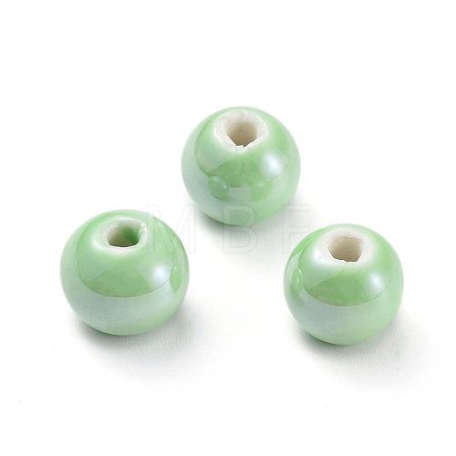 Handmade Porcelain Beads PORC-D001-10mm-09-1