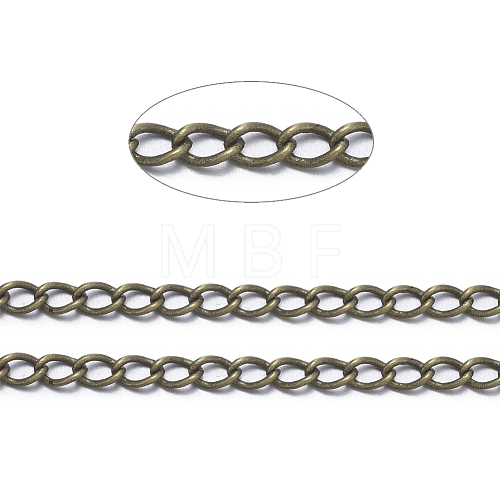 Brass Twisted Chains CHC-Q001-3x2mm-AB-1