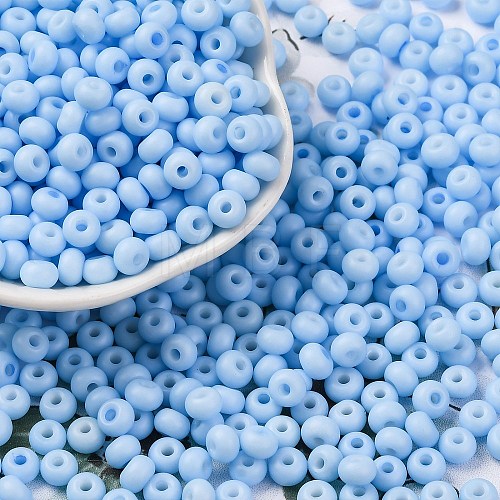 Baking Paint Glass Seed Beads SEED-C003-02A-1