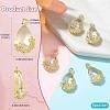 Transparent Glass Pendants GLAA-FZ0001-02B-4