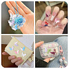 40Pcs 8 Styles Luminous Resin Butterfly with Flower Cabochons CRES-TA0001-98-8