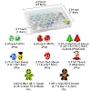 Christmas Theme Handmade Lampwork with Transparent Glass Bead Set DIY-FS0006-97-4