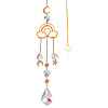 1Pc Faceted Glass Sun Catcher Pendant Decorations AJEW-TA0002-91-1