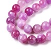 Dyed Natural White Jade Beads Strands G-T138-10mm-210-12-3