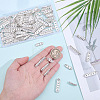 120Pcs 4 Styles Alloy Crystal Rhinestone Spacer Bars FIND-ME0004-07S-3