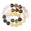 Gradient Color Opalite & Natural Ferruginous Quartz & Tiger Eye & Moss Agate & Lemon Jade Beads Strands G-B185-A03-4