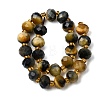 Dyed Natural Tiger Eye Beads Strands G-D105-B11-2