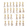 26Pcs Letter A~Z Alloy Rhinestone Pendant Decorations HJEW-JM02653-1