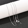 0.8MM Brass Box Chain Adjustable Slider Necklaces KK-H533-09B-P-3