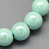 Pearlized Handmade Porcelain Round Beads PORC-S489-8mm-02-1