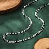 Non-Tarnish 304 Stainless Steel Curb Chain Necklaces NJEW-H492-01P-1