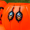 Alloy Glass Dangle Earrings FS-WGFE353-04-1